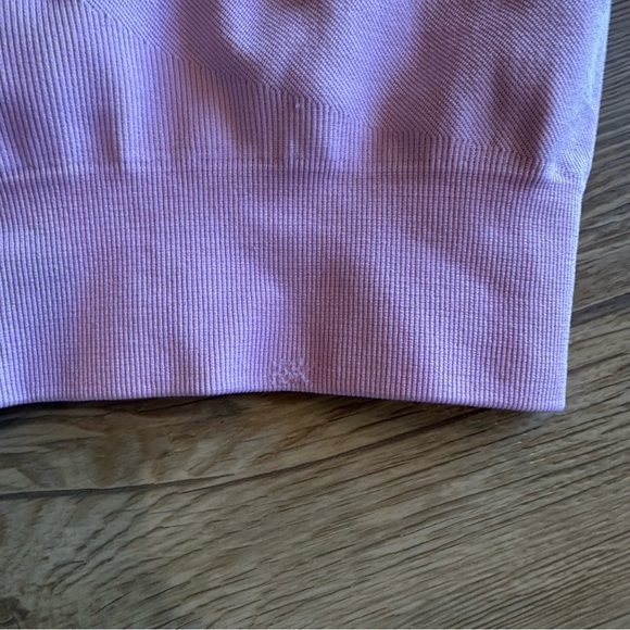 BO+TEE Bike Sports Bra asymmetric crop top Athletic bubblegum pink size medium - Picture 4 of 7